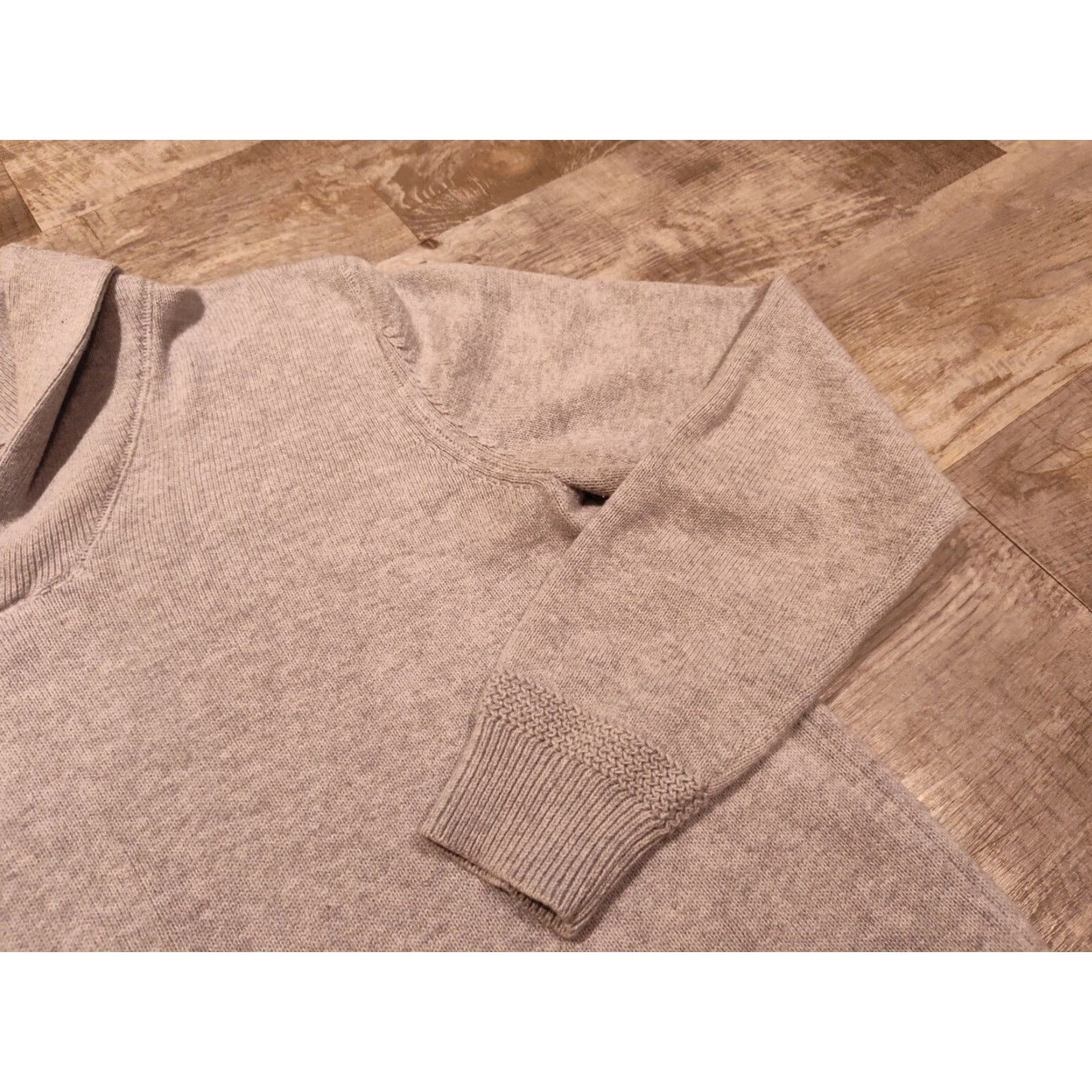 Vintage VINTAGE British Khaki Mens Sweater Pullover Cowl Neck Knit Long Sleeve Size Small Gray Casual Winter Size US S / EU 44-46 / 1 - 4 Thumbnail