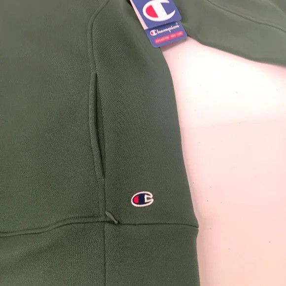Champion Champion Men's Super Fleece Hoodie w/ Face Mask - Green - Sm Size US S / EU 44-46 / 1 - 6 Thumbnail