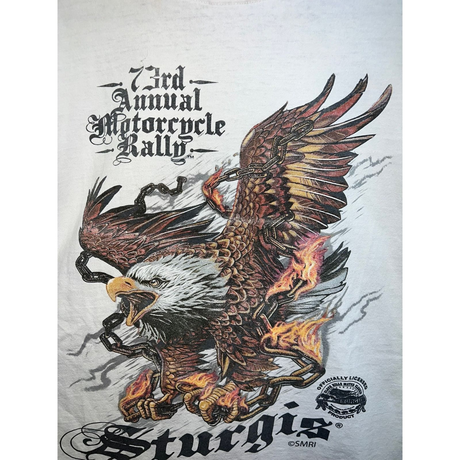 Vintage Womens Sturgis Rally Shirt Motorcycle Eagle Cut Neck Tee L Size L / US 10 / IT 46 - 9 Thumbnail