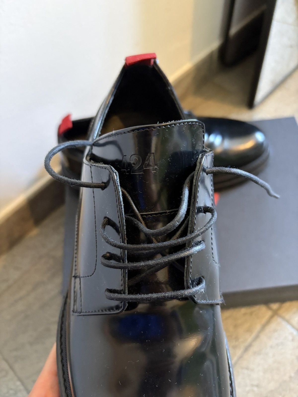 424 424 Low Top Derby Black Size 40 Size US 7 / EU 40 - 3 Thumbnail