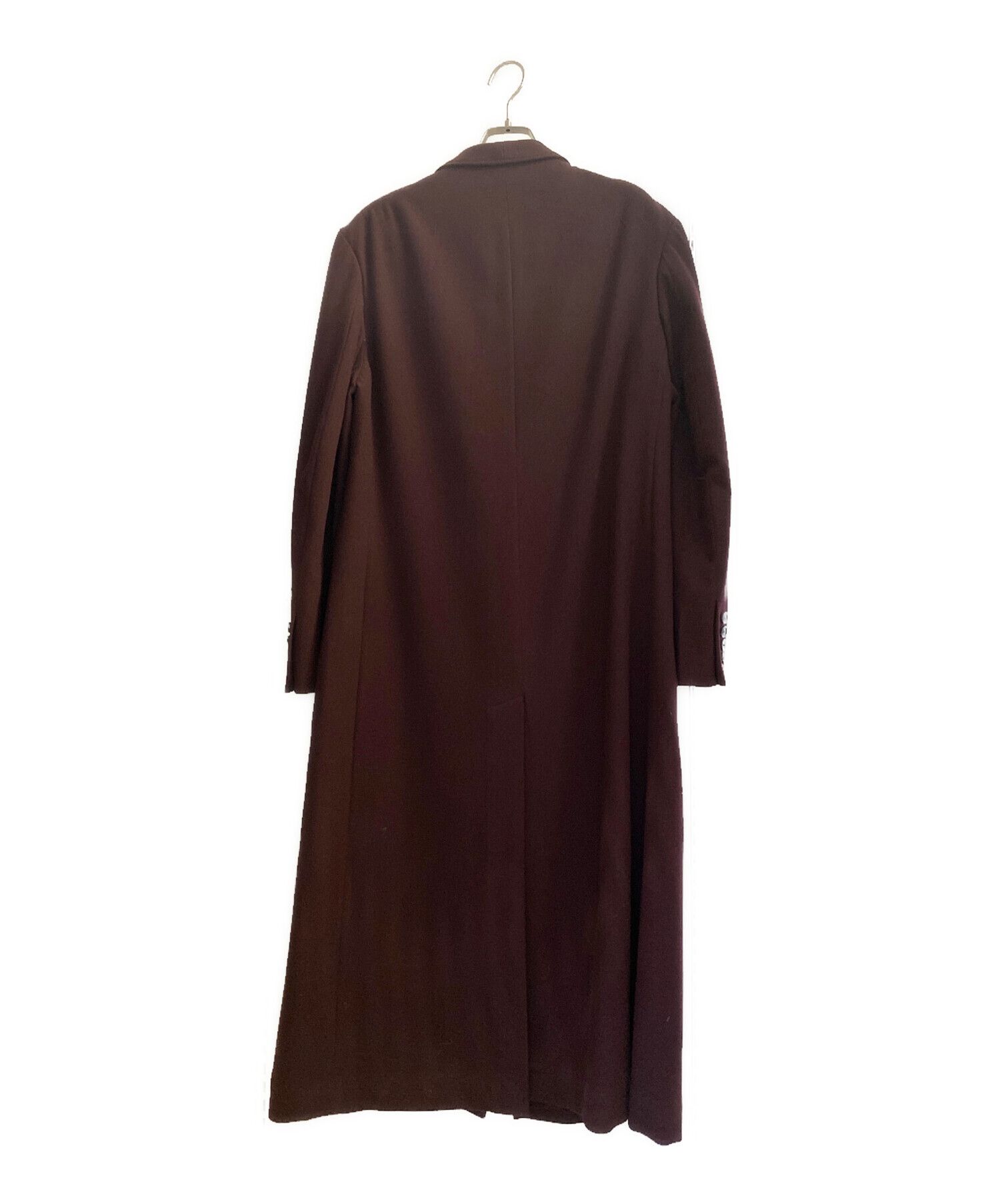 Yohji Yamamoto Yohji Yamamoto pour homme Dark Red Long Jacket Size US M / EU 48-50 / 2 - 2 Thumbnail