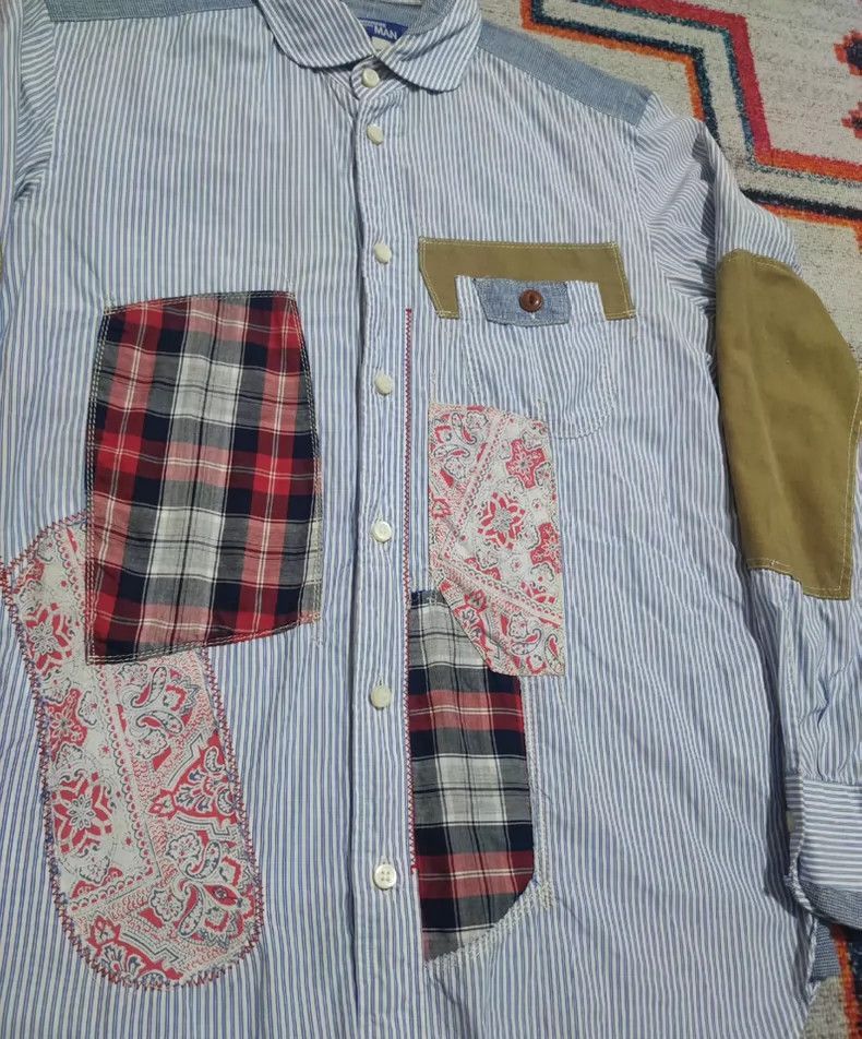 Junya Watanabe Junya Watanabe Vintage Patchwork Shirt Size US S / EU 44-46 / 1 - 3 Thumbnail