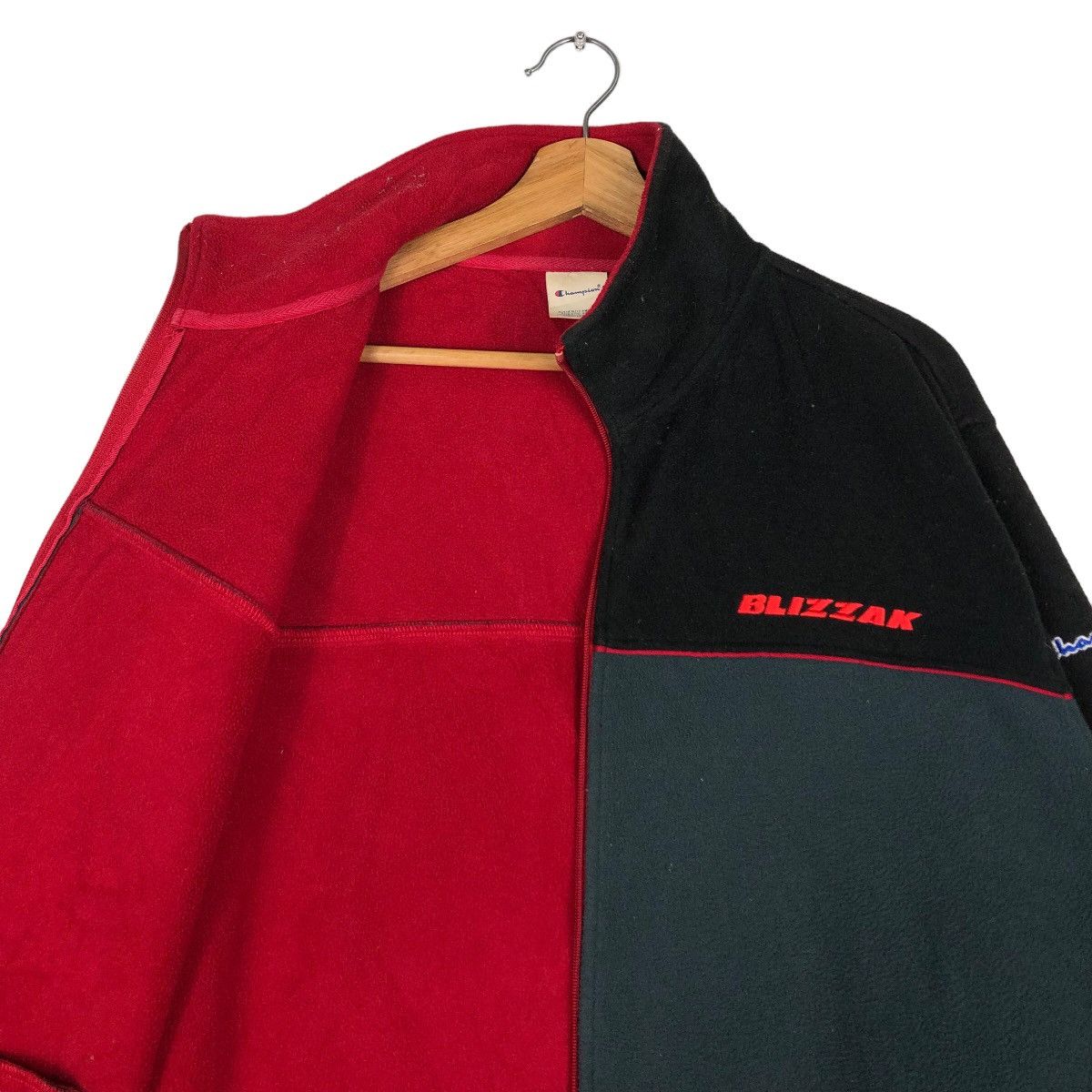 Champion 🔥Vtg Fleece Jacket Worker Champion Blizzak Racing Sports Size US M / EU 48-50 / 2 - 10 Thumbnail