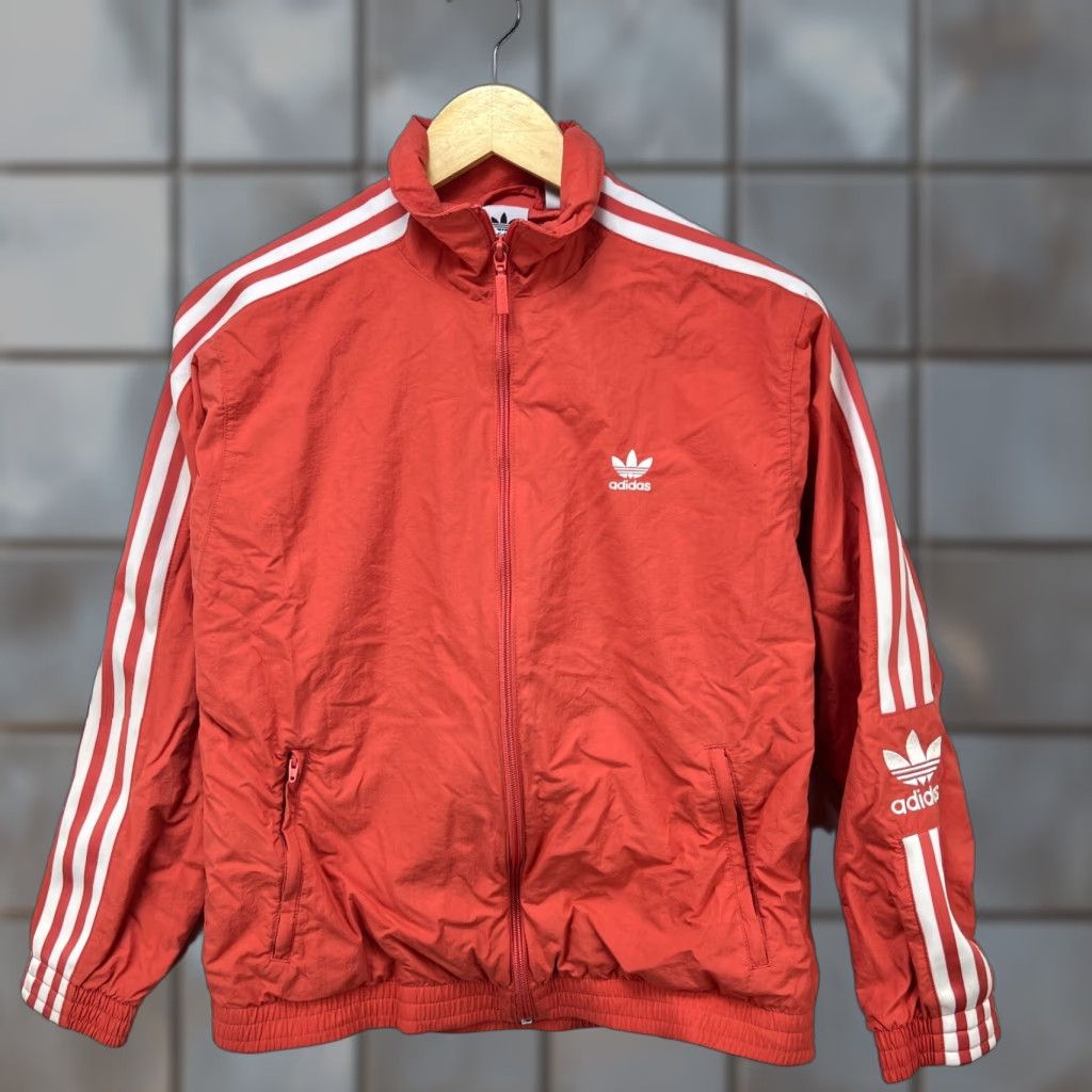 Adidas Adidas Windbreaker Jacket Womens Small Pink Zip-Up Trefoil Size S / US 4 / IT 40 - 1 Thumbnail