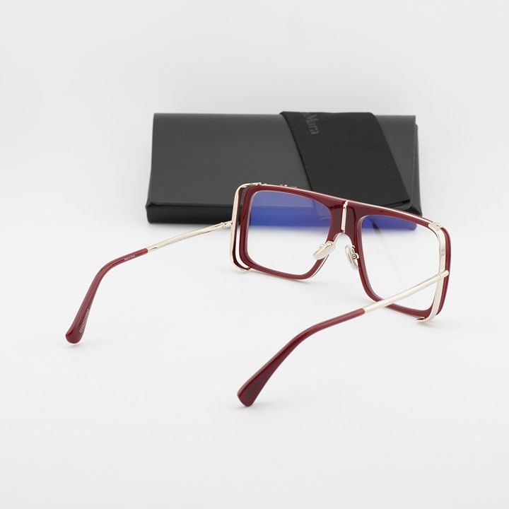 Max Mara Max Mara MM5172-B 069 Eyeglasses Bordeaux 55mm Aviator Frame Size ONE SIZE - 10 Thumbnail
