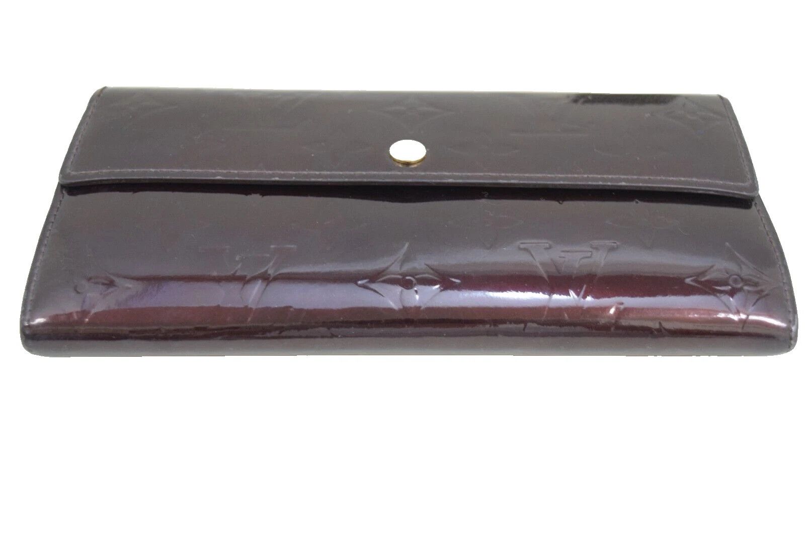 Louis Vuitton Louis Vuitton Sarah Wallet Vernis Amarante M93524 Size ONE SIZE - 4 Thumbnail