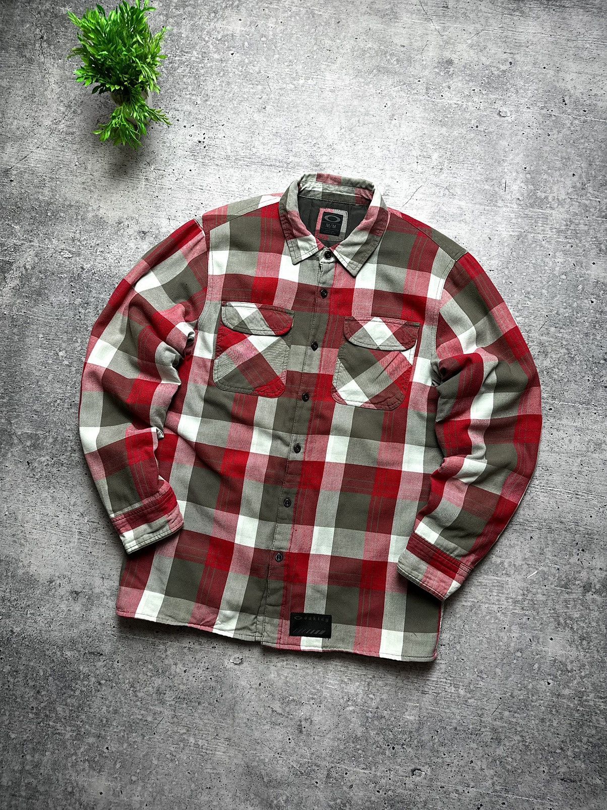 Oakley Vintage Oakley Flannel Quilted Overshirt Y2K Coach Jacket Size US M / EU 48-50 / 2 - 2 Thumbnail