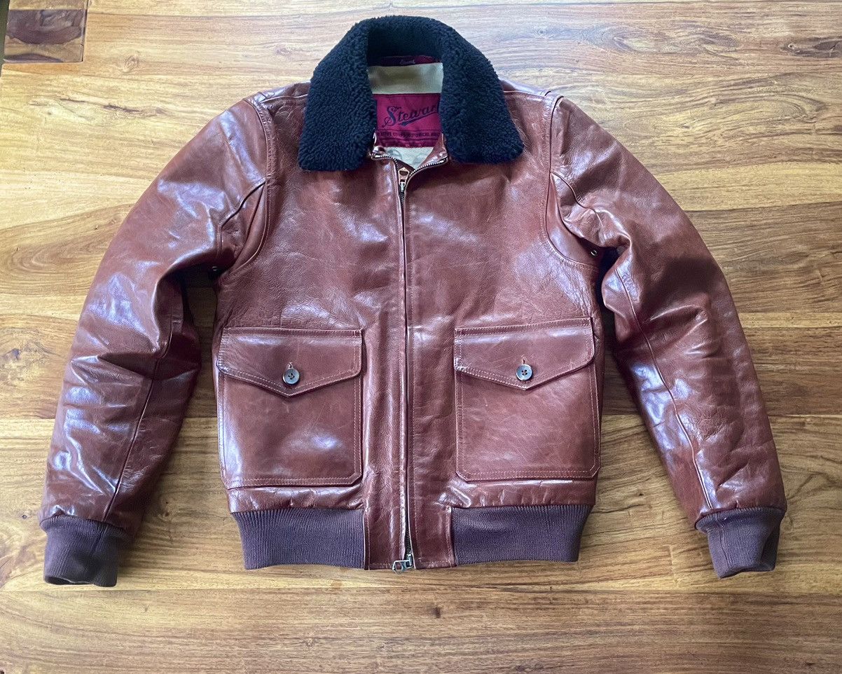 image of Stewart - Buffalo Flight Jacket - Bomber in Light Brown, Men's (Size Small)
