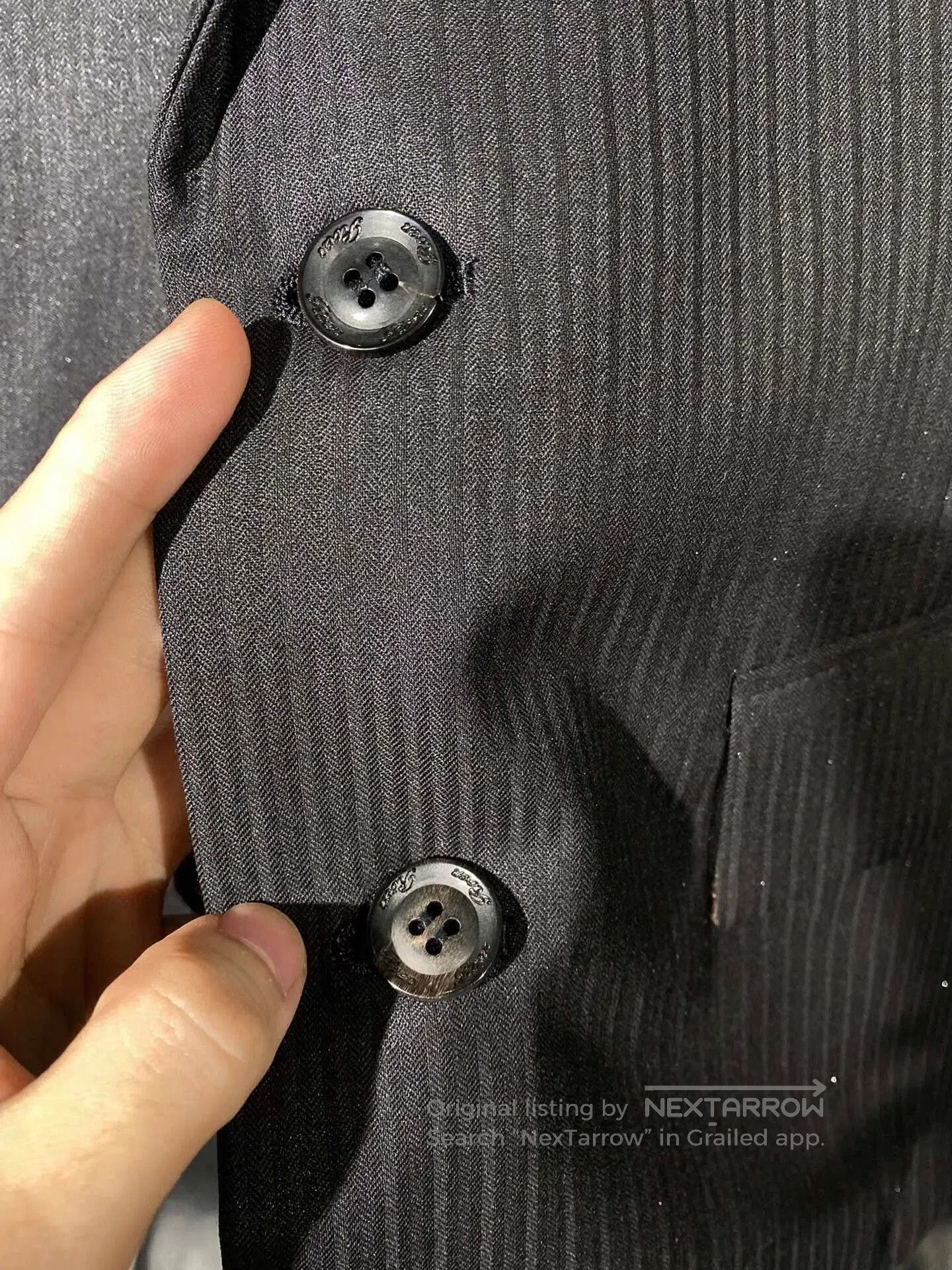 Roen black men's designer blazer with embellishments. Size US L / EU 52-54 / 3 - 4 Thumbnail