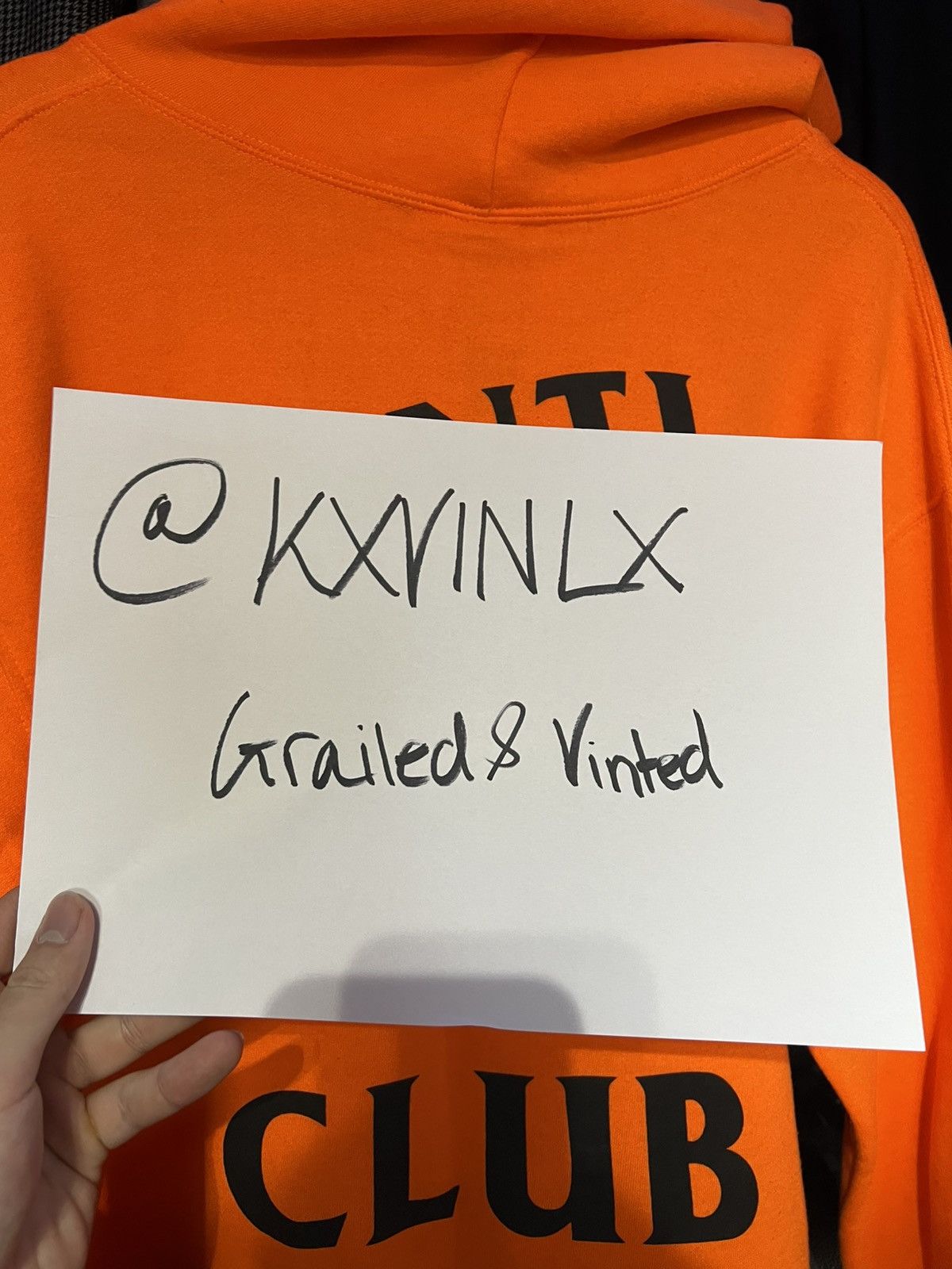 Anti Social Social Club × Undefeated Anti Social Social Club x Undefeated Hoodie - Orange. Size L Size US L / EU 52-54 / 3 - 5 Thumbnail