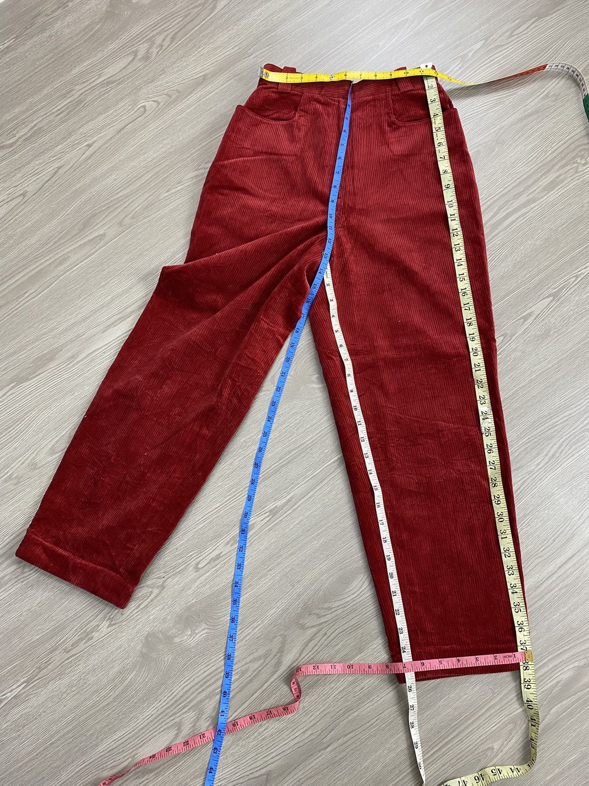Christian Dior Monsieur 1990s Vintage Christian Dior Sport Red Corduroy Baggy Pants Size 38" / US 16 / IT 52 - 18 Thumbnail