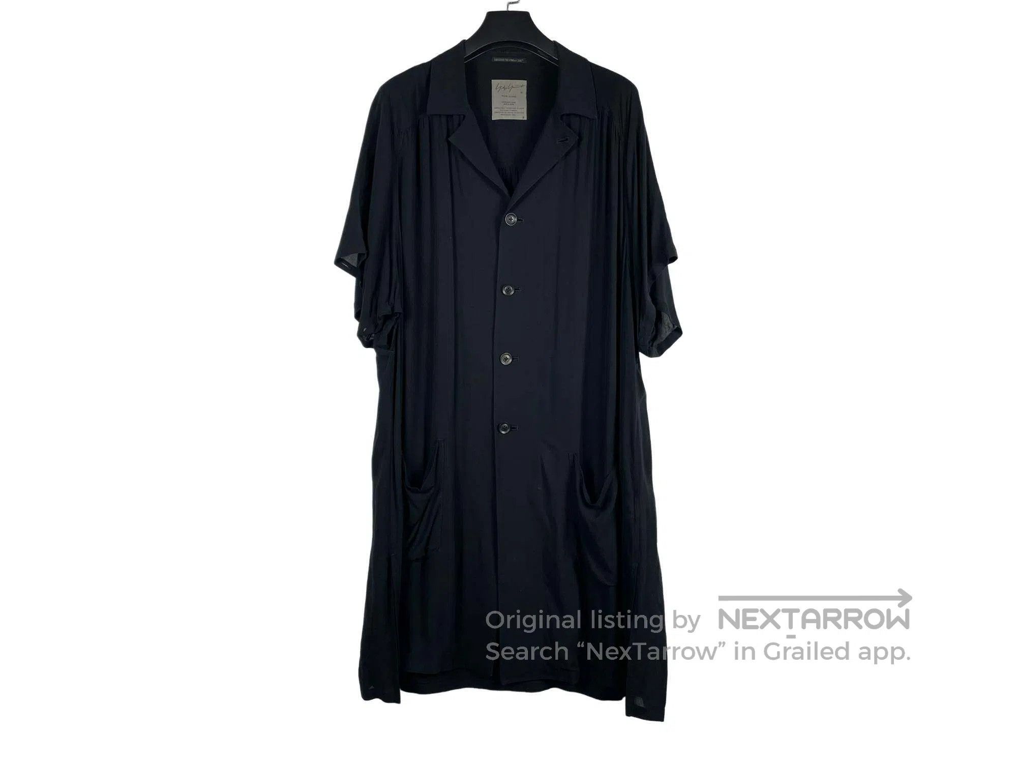 Yohji Yamamoto Yohji Yamamoto Bat Sleeve Long Short Sleeve Shirt Size US L / EU 52-54 / 3 - 1 Thumbnail
