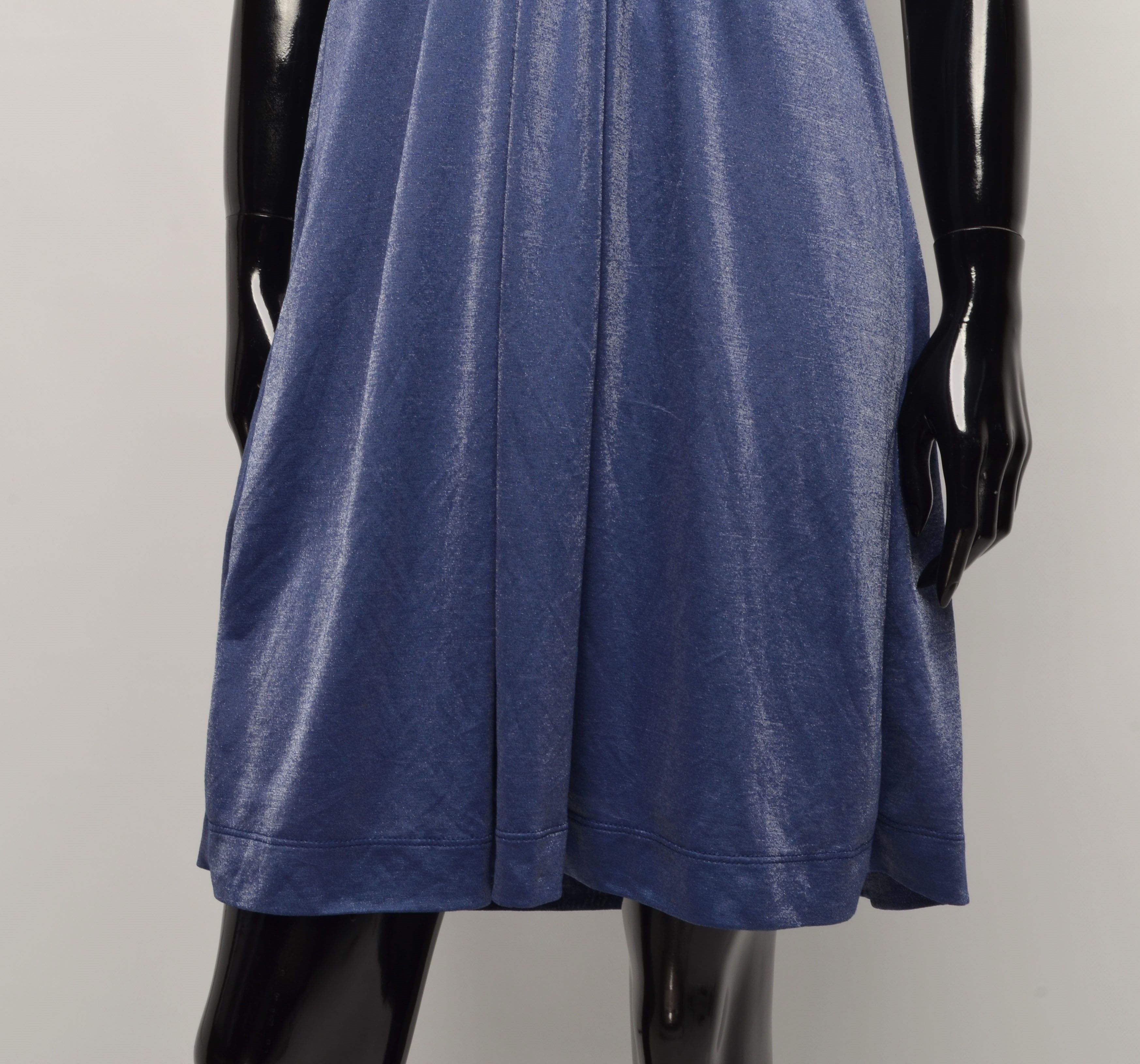 Miss Sixty × Vintage Miss Sixty Y2K Coquette Blue Sparkle Mini Dress Size M / US 6-8 / IT 42-44 - 3 Thumbnail