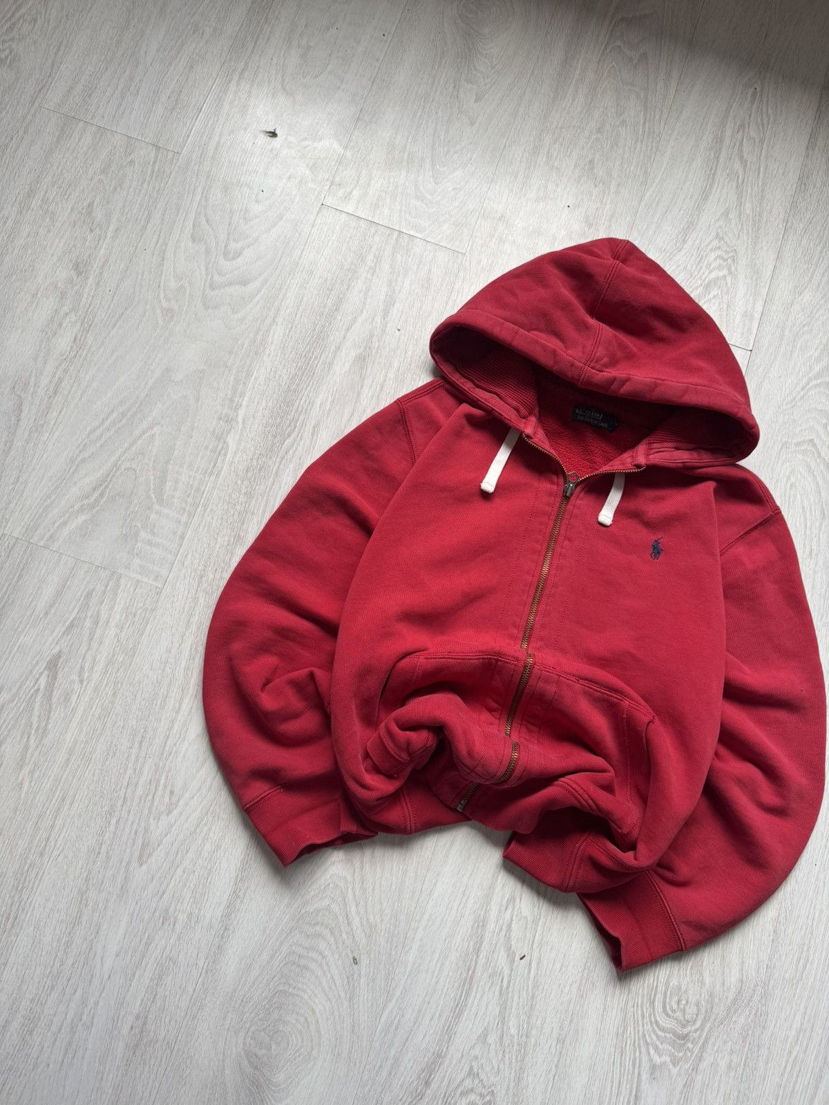 Polo Ralph Lauren Polo Ralph Lauren Red Zip Hoodie Vintage Stritvir Y2K Size US XL / EU 56 / 4 - 2 Thumbnail