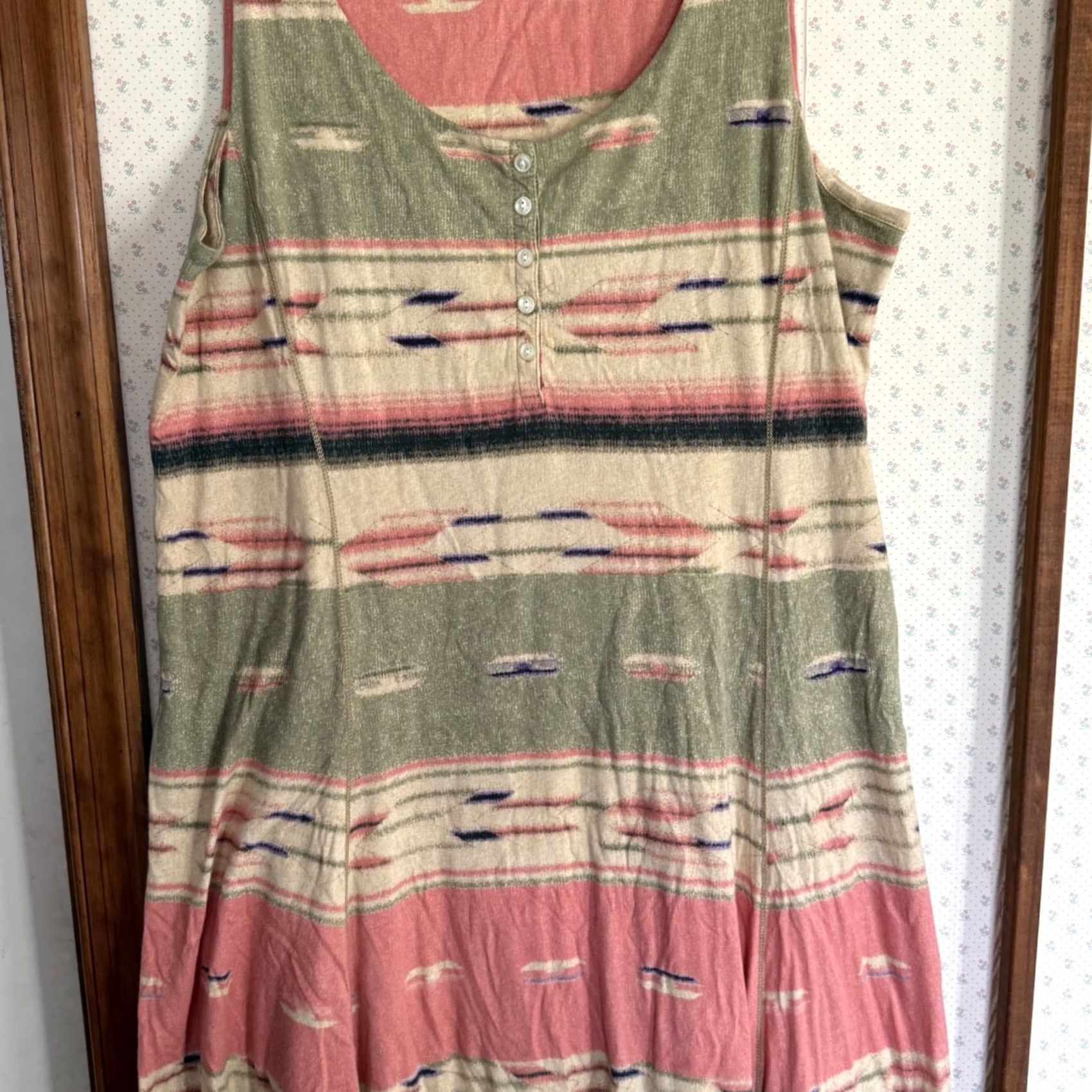 Ralph Lauren Lauren Ralph Lauren Maxi Dress Womens Large Southwestern Aztec Cowgirl Boho Long Dress Size L / US 10 / IT 46 - 3 Thumbnail