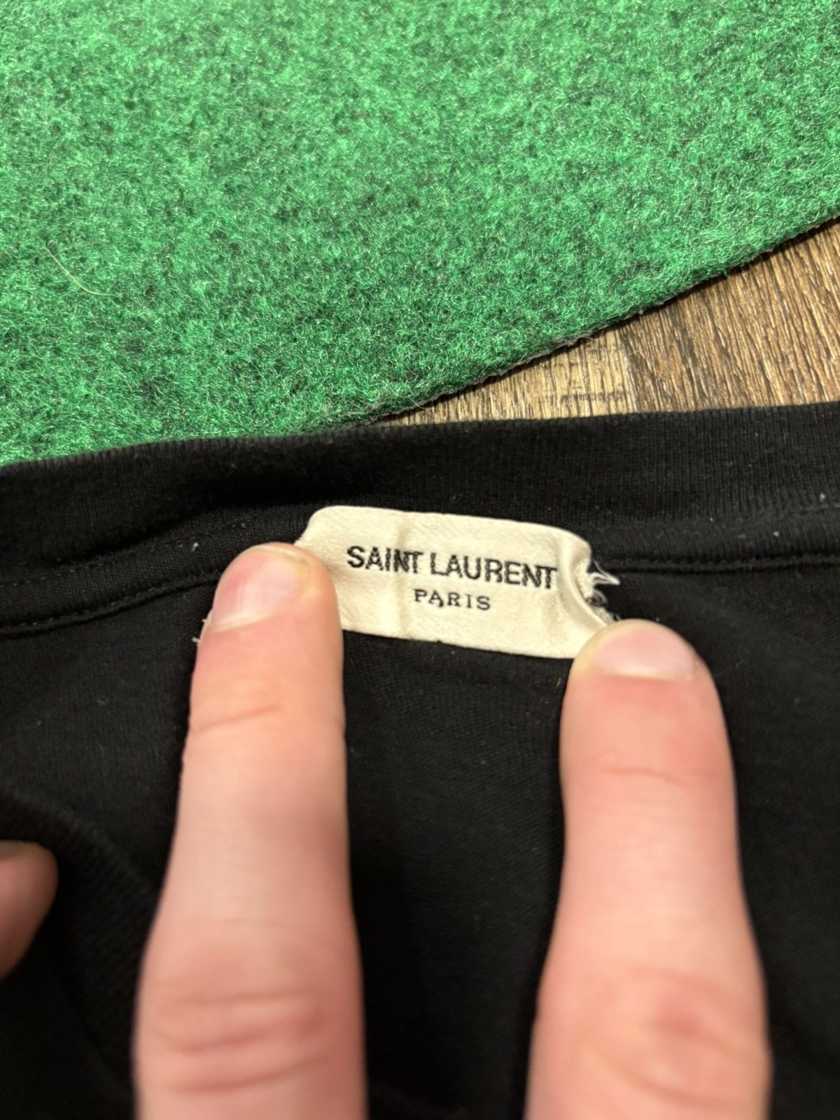 Saint Laurent Paris Star logo Tee Size US M / EU 48-50 / 2 - 2 Thumbnail