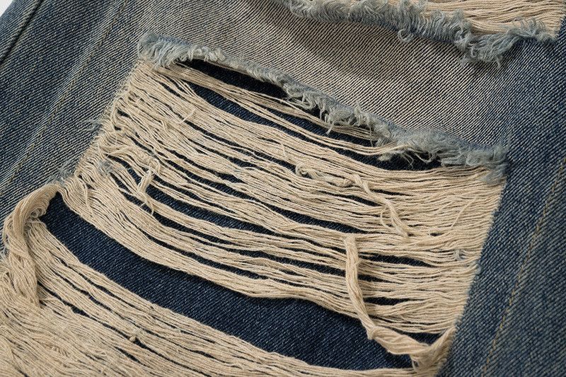 Vintage Distressed retro street style men's ripped jeans Size US 32 / EU 48 - 4 Thumbnail