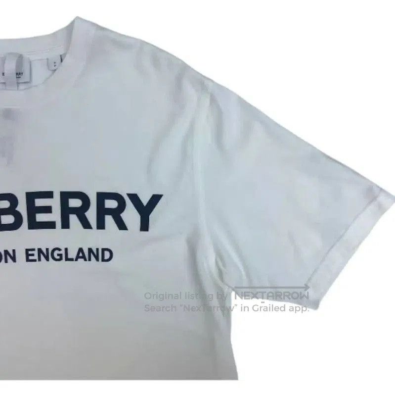 Burberry Burberry White Cotton Women's T-Shirt. Size S / US 4 / IT 40 - 3 Thumbnail
