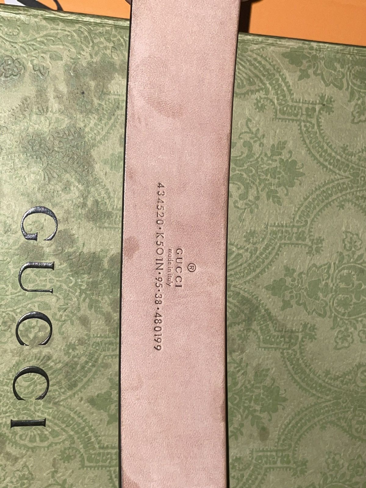 Gucci Gucci Snake Print GG Supreme Belt Size 38 - 6 Thumbnail