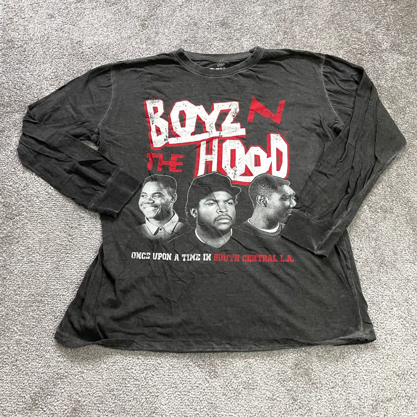 Vintage Philcos Boyz n the Hood Long Sleeve Graphic Tee Adult Unisex L Gray 90s Hip Hop Music Logo Shirt Size US L / EU 52-54 / 3 - 2 Thumbnail