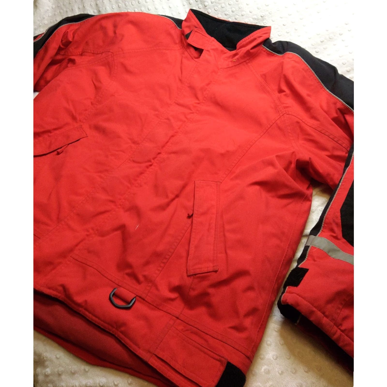 Vintage Cabela's Coat Parka Zip Up Heavy Collared Knit Nylon Softshell Red XL Mens Winter Outdoor Ice Fishing Hi-Vis Logo Size US XL / EU 56 / 4 - 5 Thumbnail