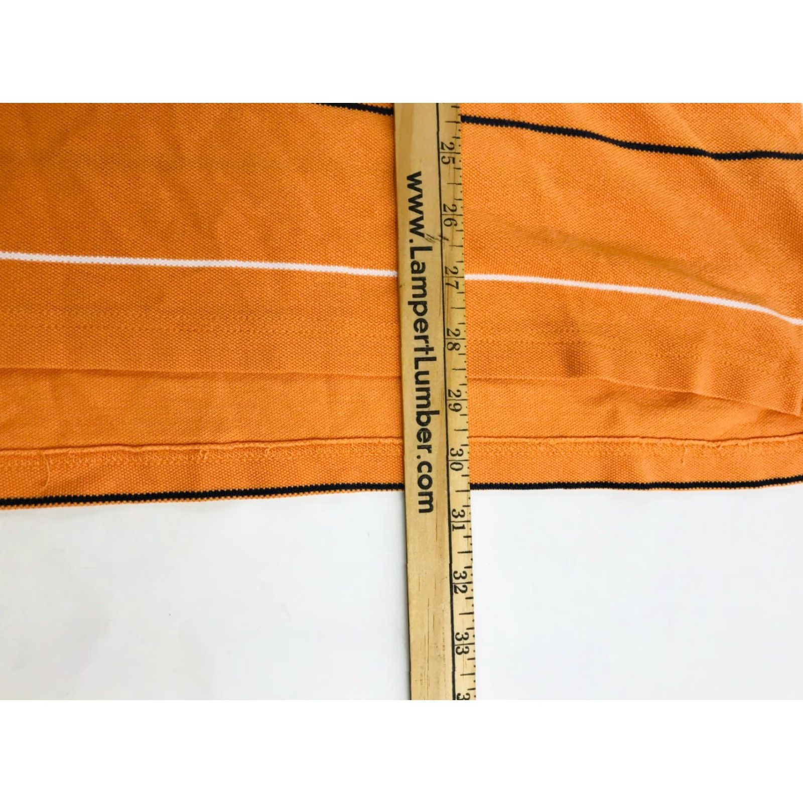 Izod IZOD Shirt Polo Striped 1/4 Button Pullover Cotton XL Men's Orange Casual Size US XL / EU 56 / 4 - 4 Thumbnail