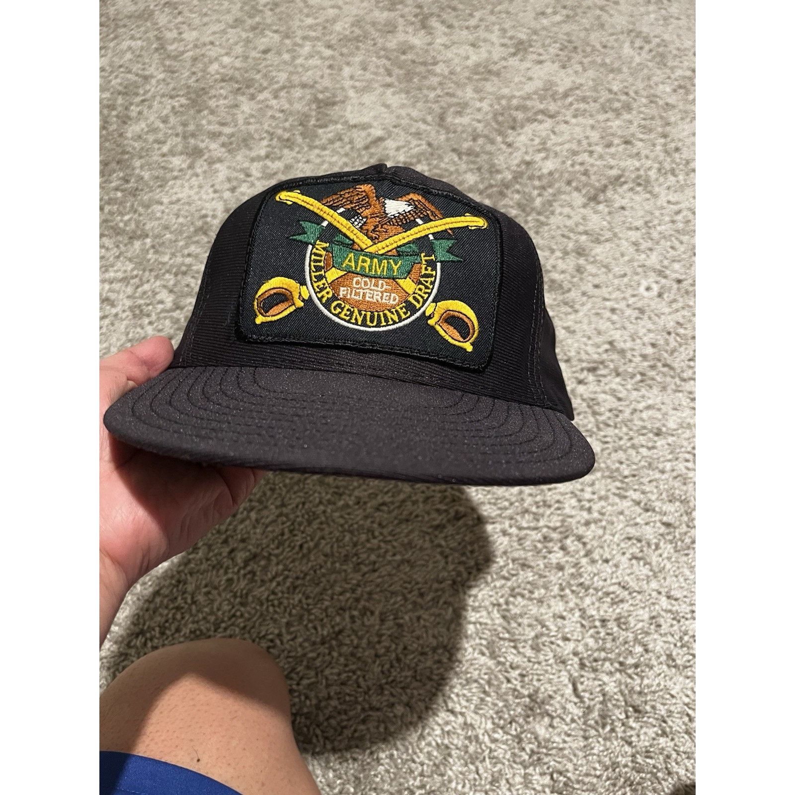 Vintage Vintage 80’s US ARMY x Miller Genuine Snapback Hat USA Made Size ONE SIZE - 9 Thumbnail
