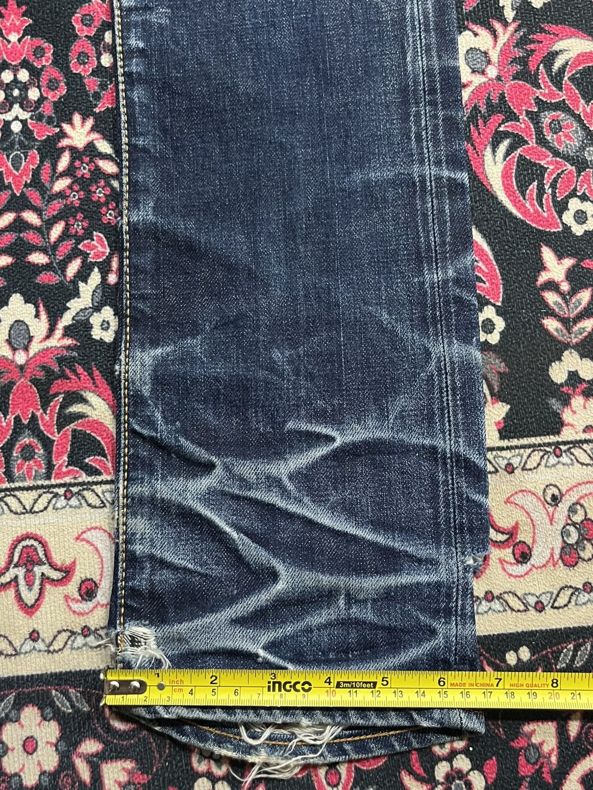 Undercover Japan DeeTA Heavy Faded Distress Slim Straight Selvedge Jean Size US 28 / EU 44 - 17 Thumbnail