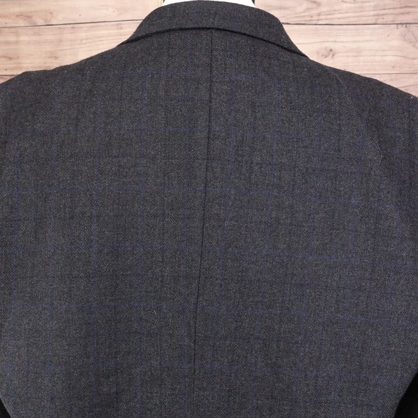Stafford VINTAGE Stafford Men's Blazer 46R Wool Cashmere Classic Suit Jacket Gray Formal Business Size 46R - 5 Thumbnail