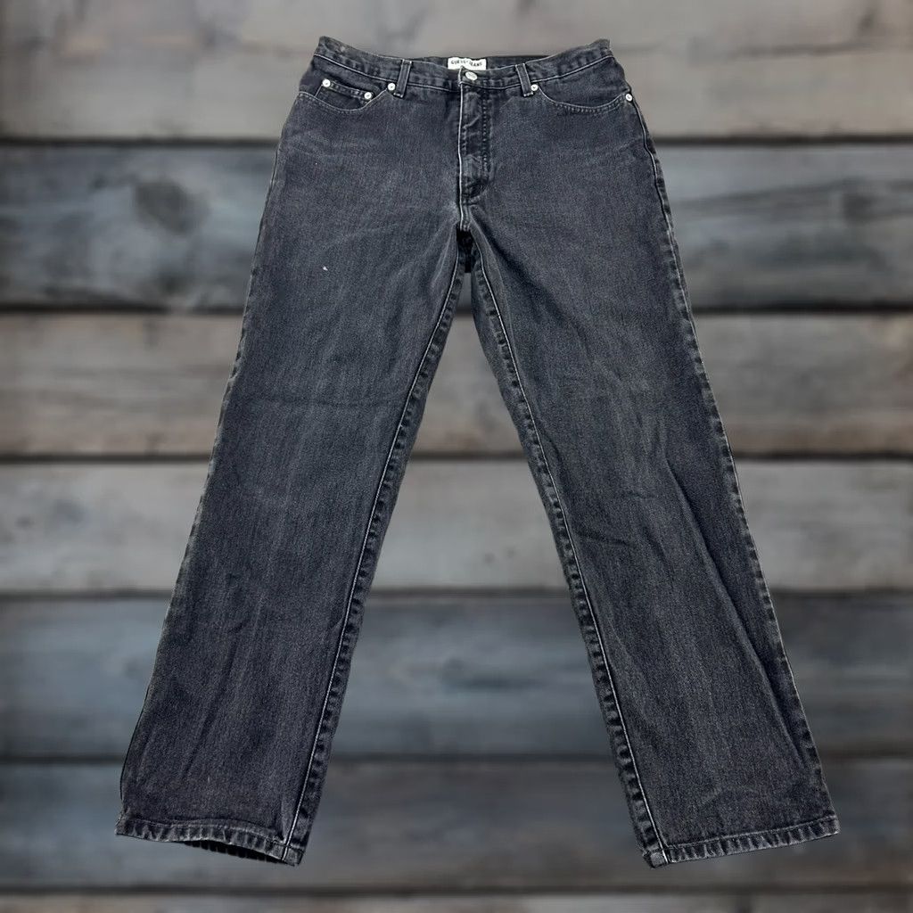 Guess GUESS Jeans Mens 34x34 Black Relaxed Straight Dark Wash Cotton Denim 90s Casual Womens? Mens Size US 34 / EU 50 - 1 Thumbnail
