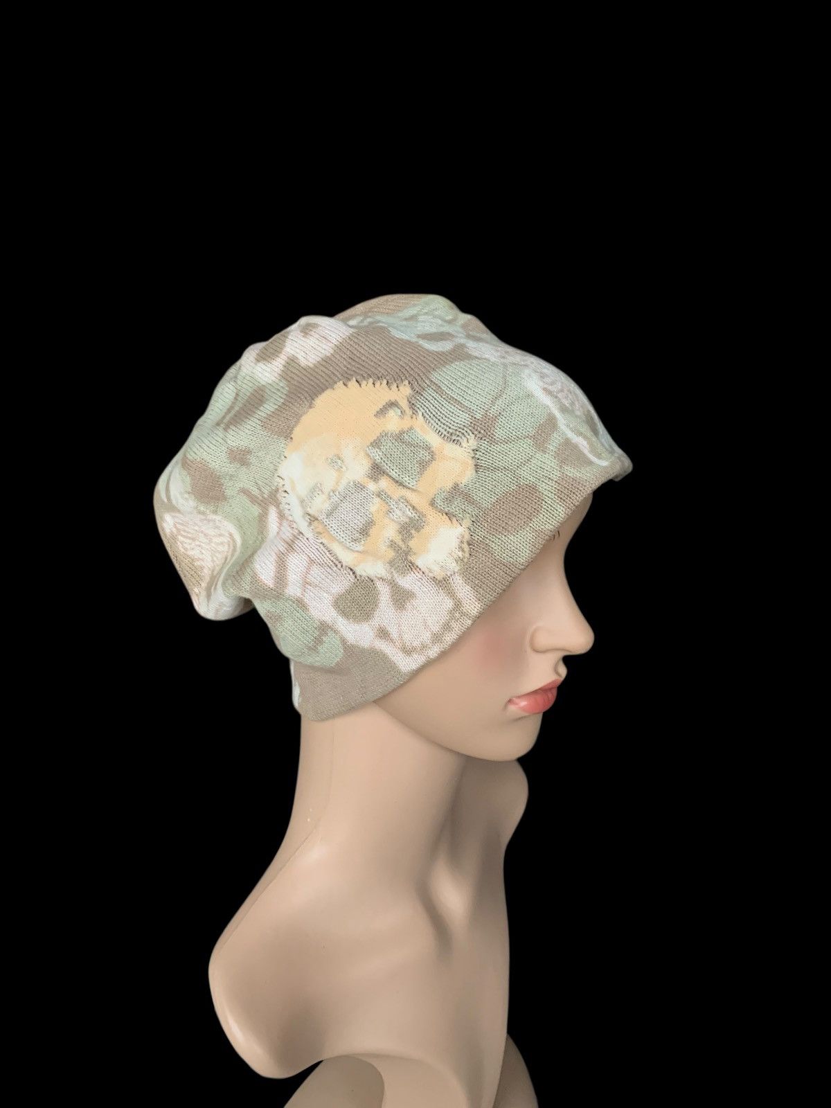 Designer × Japanese Brand × Kapital Knitted Mazume Skull Punk Beany Hat Style Size ONE SIZE - 8 Thumbnail