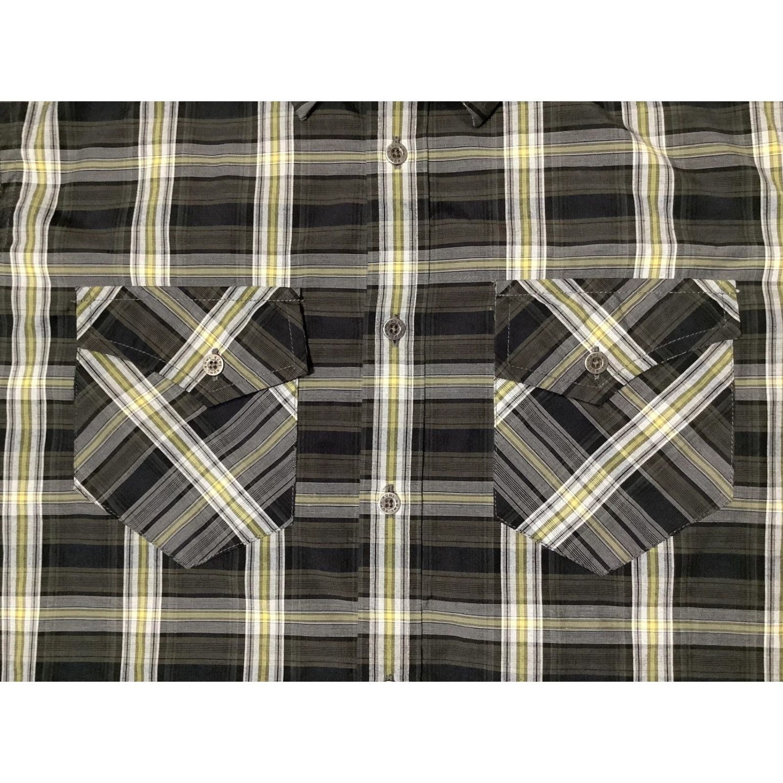 Vintage KÜHL Shirt Mens Medium Gray Black Plaid Long Sleeve Button Up Western Outdoor Size US M / EU 48-50 / 2 - 5 Thumbnail