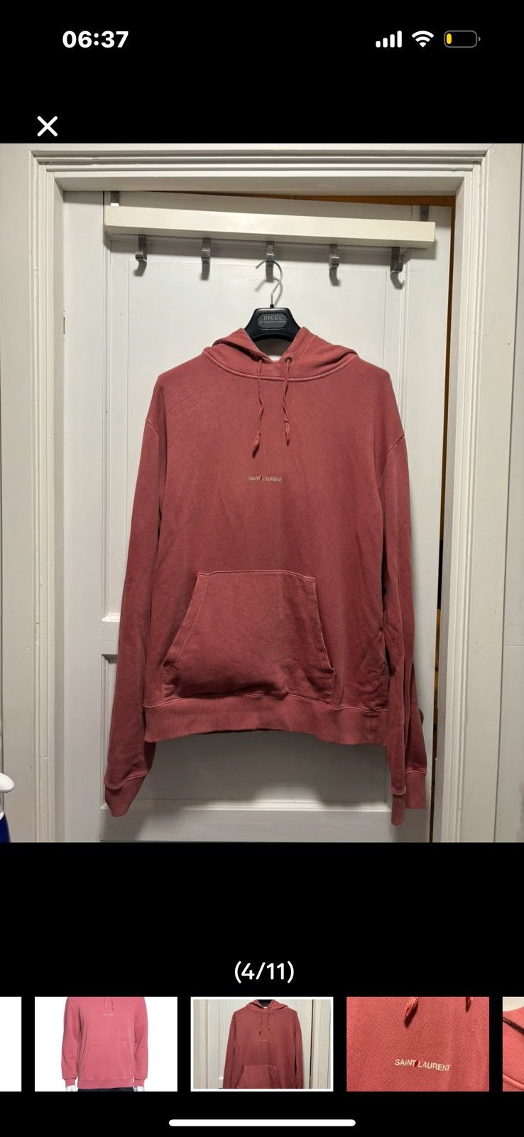 Saint Laurent Paris saint laurent distressed hoodie Size US M / EU 48-50 / 2 - 2 Thumbnail