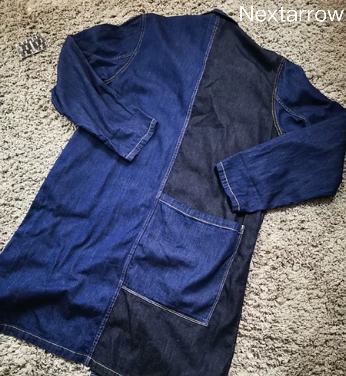 Kapital Kapital denim color blocked coat 2412-Nextarrow Size US L / EU 52-54 / 3 - 2 Thumbnail