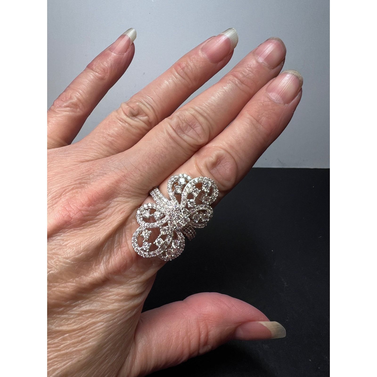 Other CZ cocktail ring In sterling silver size 9.5 Size ONE SIZE - 2 Thumbnail
