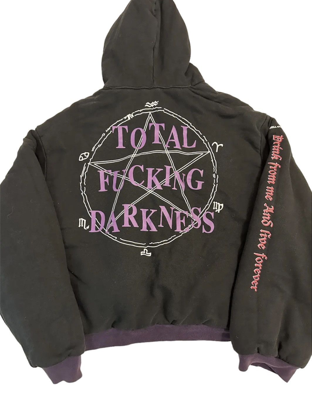 Vetements Vetements total fucking darkness reversible purple 