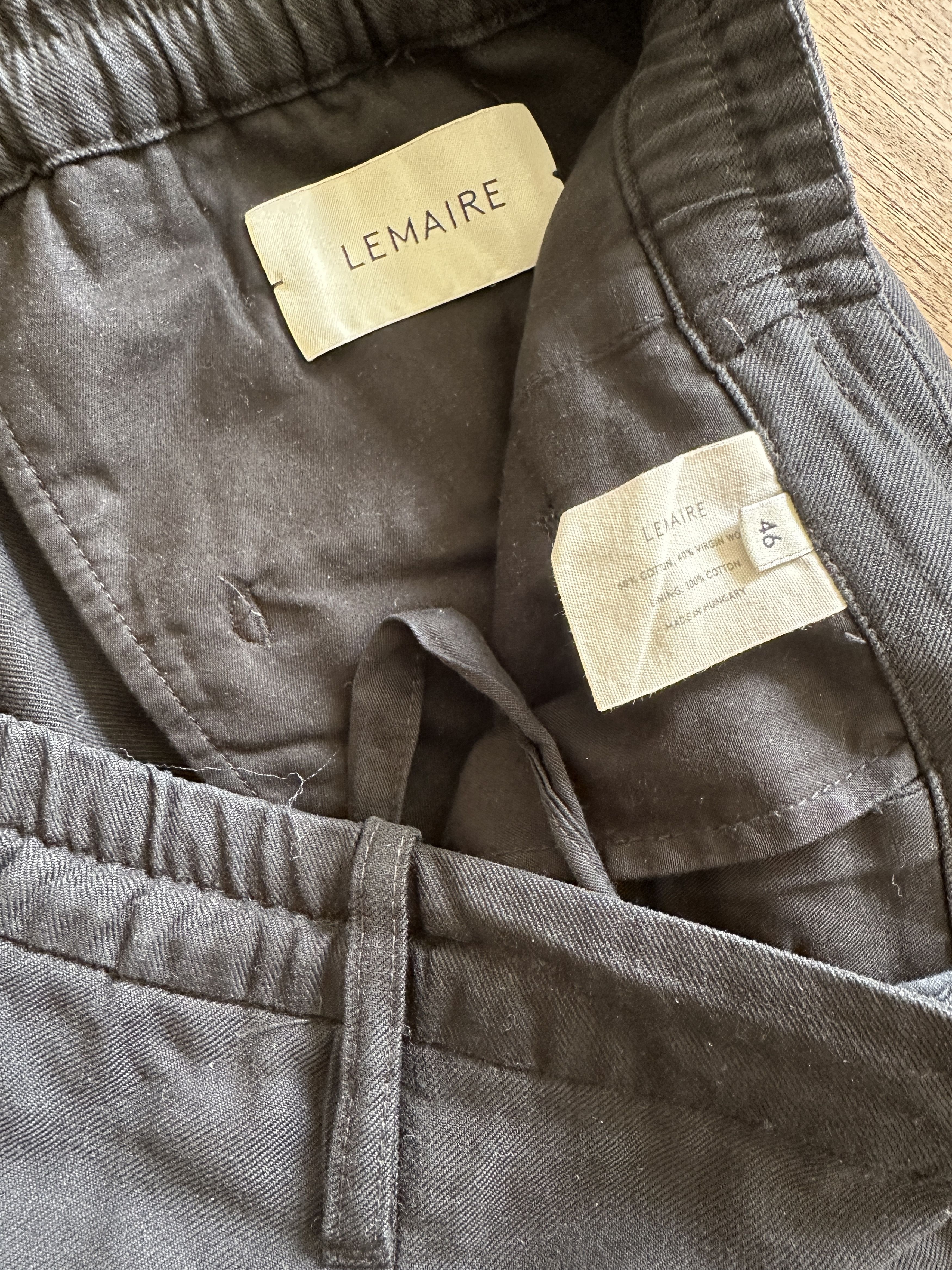 Lemaire LEMAIRE - 46 - Black pants Size US 30 / EU 46 - 3 Thumbnail
