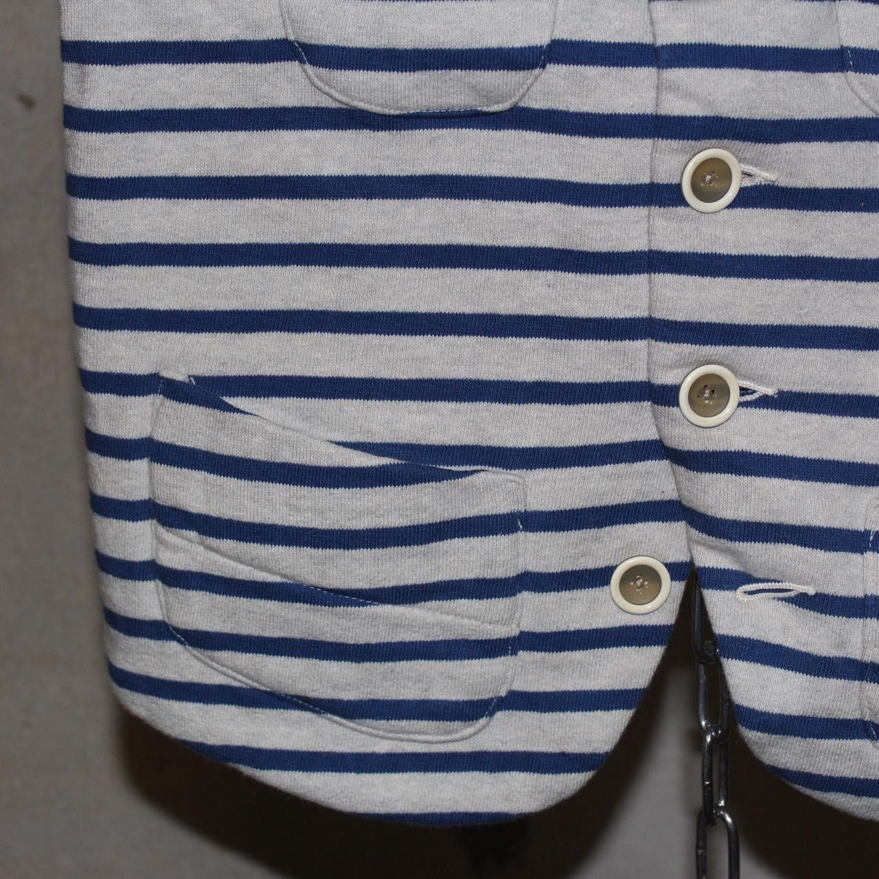 Kapital KAPITAL 2000s White Blue Striped Vest Size US XS / EU 42 / 0 - 5 Thumbnail