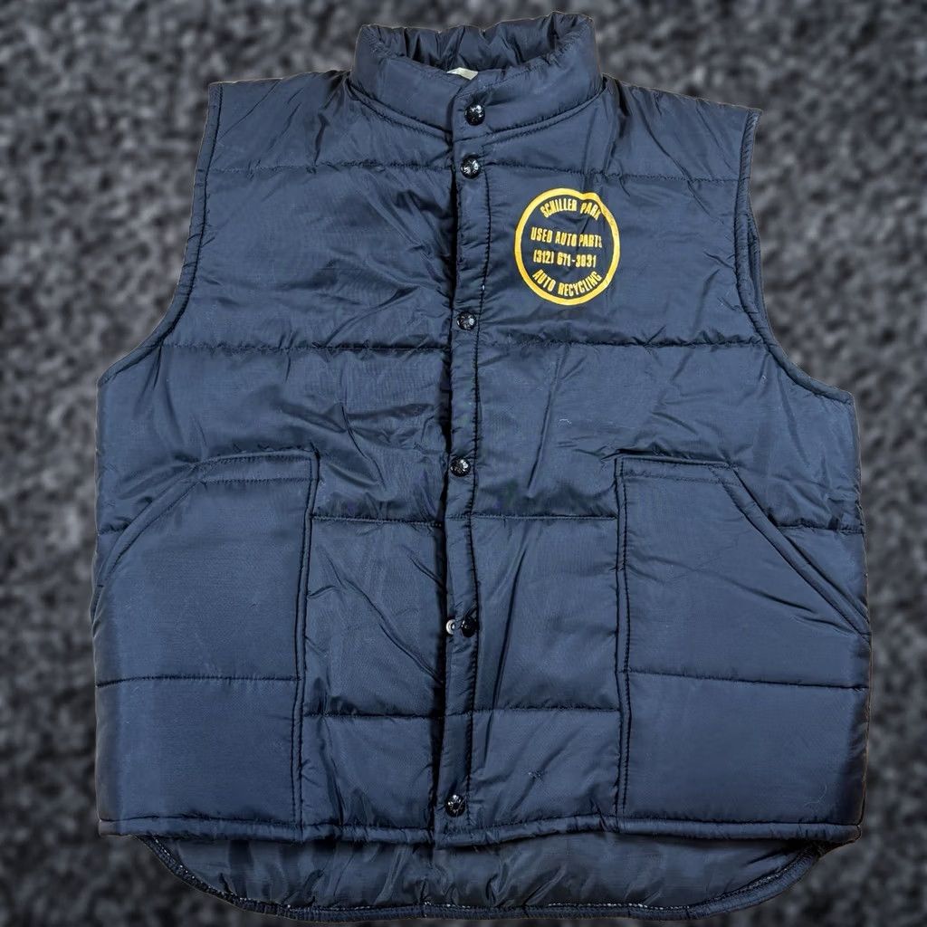 Vintage VINTAGE King Louie Quilted Vest Mens Large Black Nylon USA Made Size US L / EU 52-54 / 3 - 1 Thumbnail