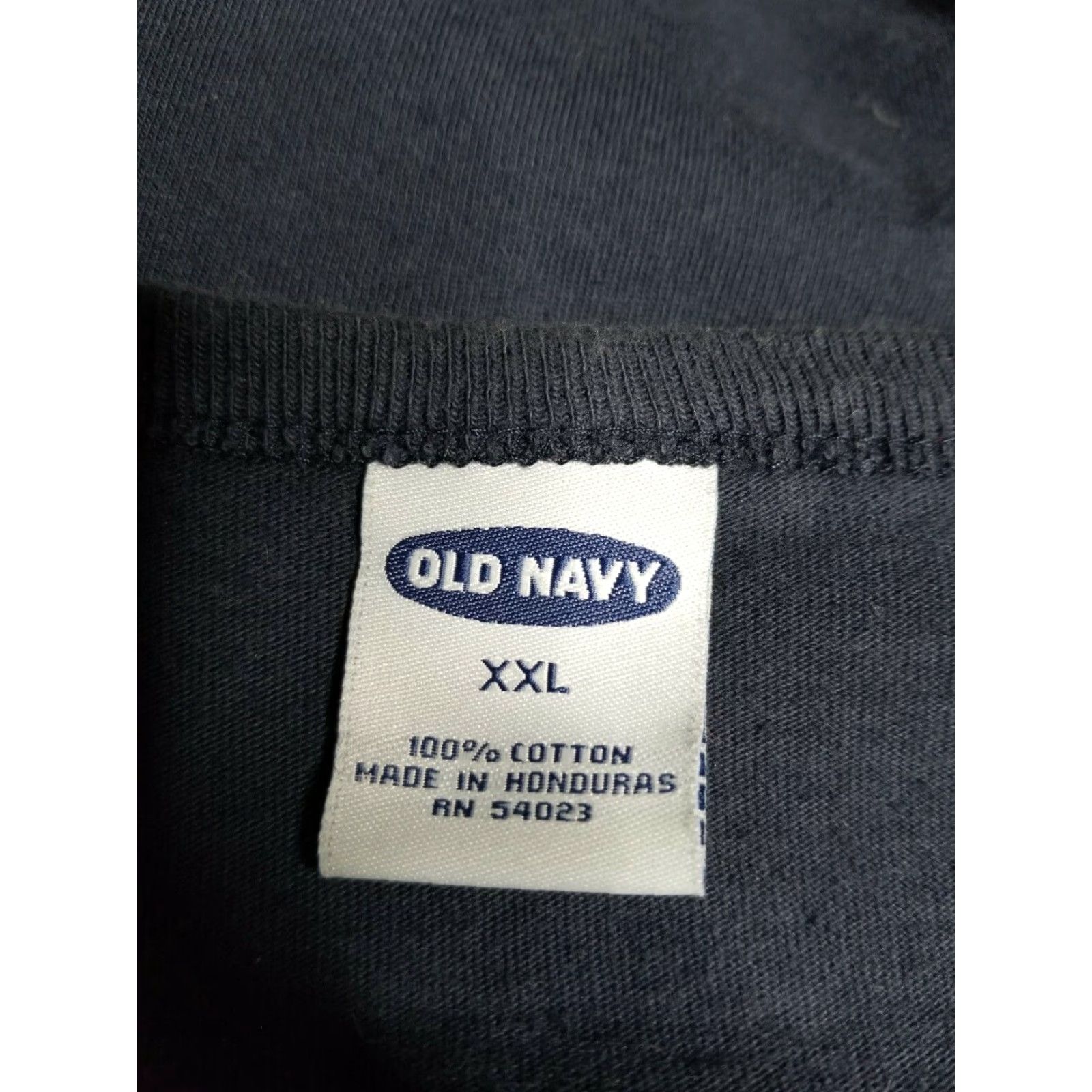 Old Navy VINTAGE Old Navy Mens T-Shirt Striped Casual Crew Neck 2XL Blue Red White 90s Mens Size US XXL / EU 58 / 5 - 3 Thumbnail