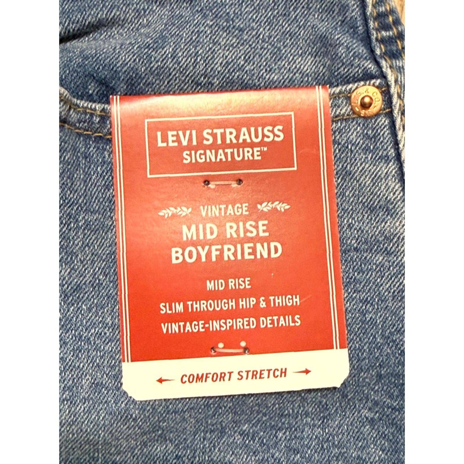 Levi's VINTAGE Levi's Jeans Women's Size 4 Blue Denim Mid Rise Boyfriend NWT Regular 5-Pocket Design Mens Girls Size 27" / US 4 / IT 40 - 4 Thumbnail