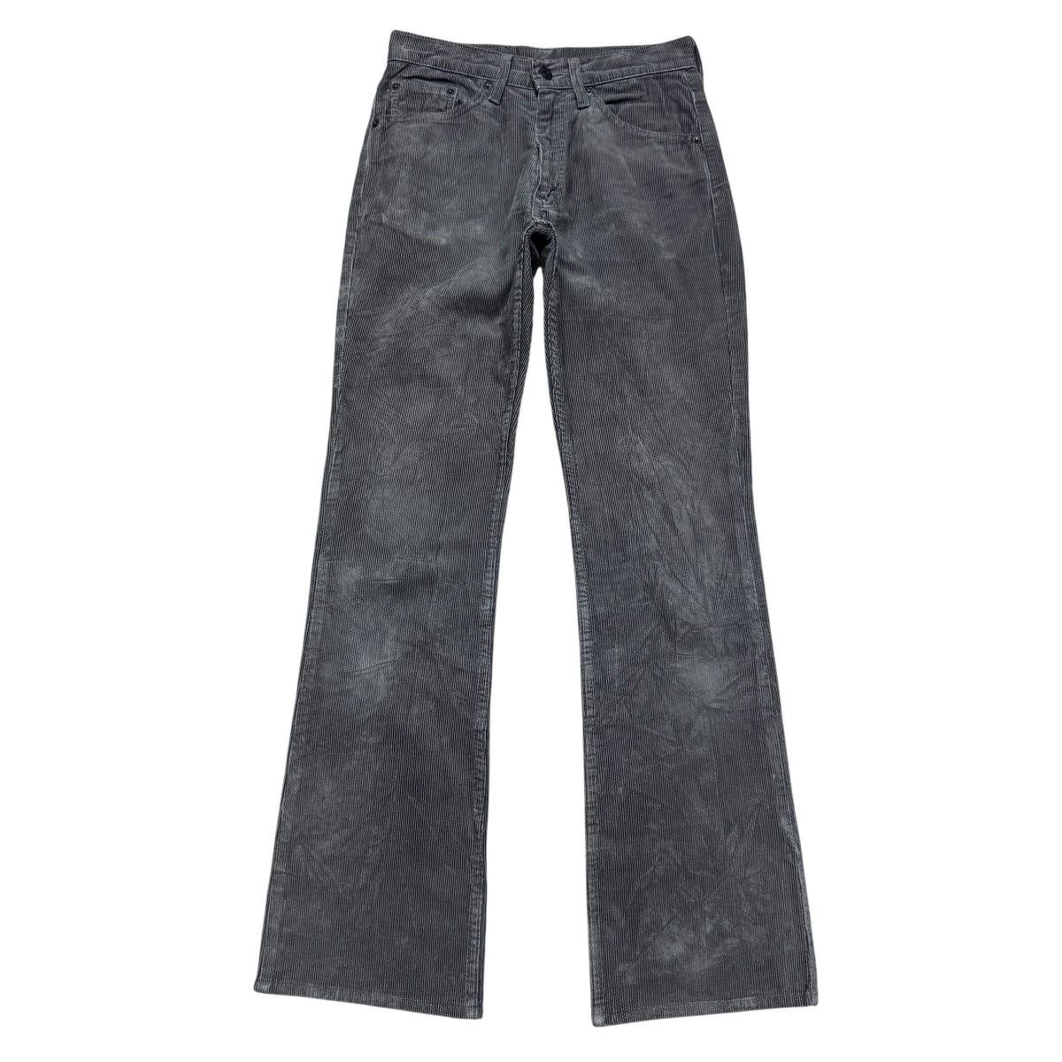 Levi's Vintage 90s Levis 517 Grey Corduroy Flare Jeans Hedi Slimane Size US 28 / EU 44 - 2 Thumbnail