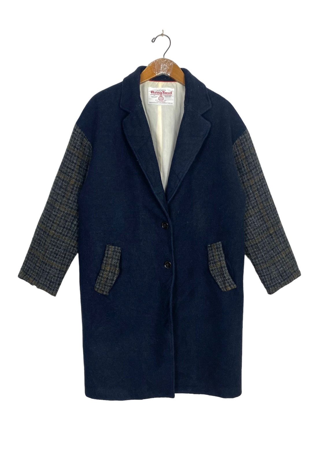 Harris Tweed Rare‼️ Harris Tweed Hand Woven Wool Coat Size L / US 10 / IT 46 - 1 Thumbnail