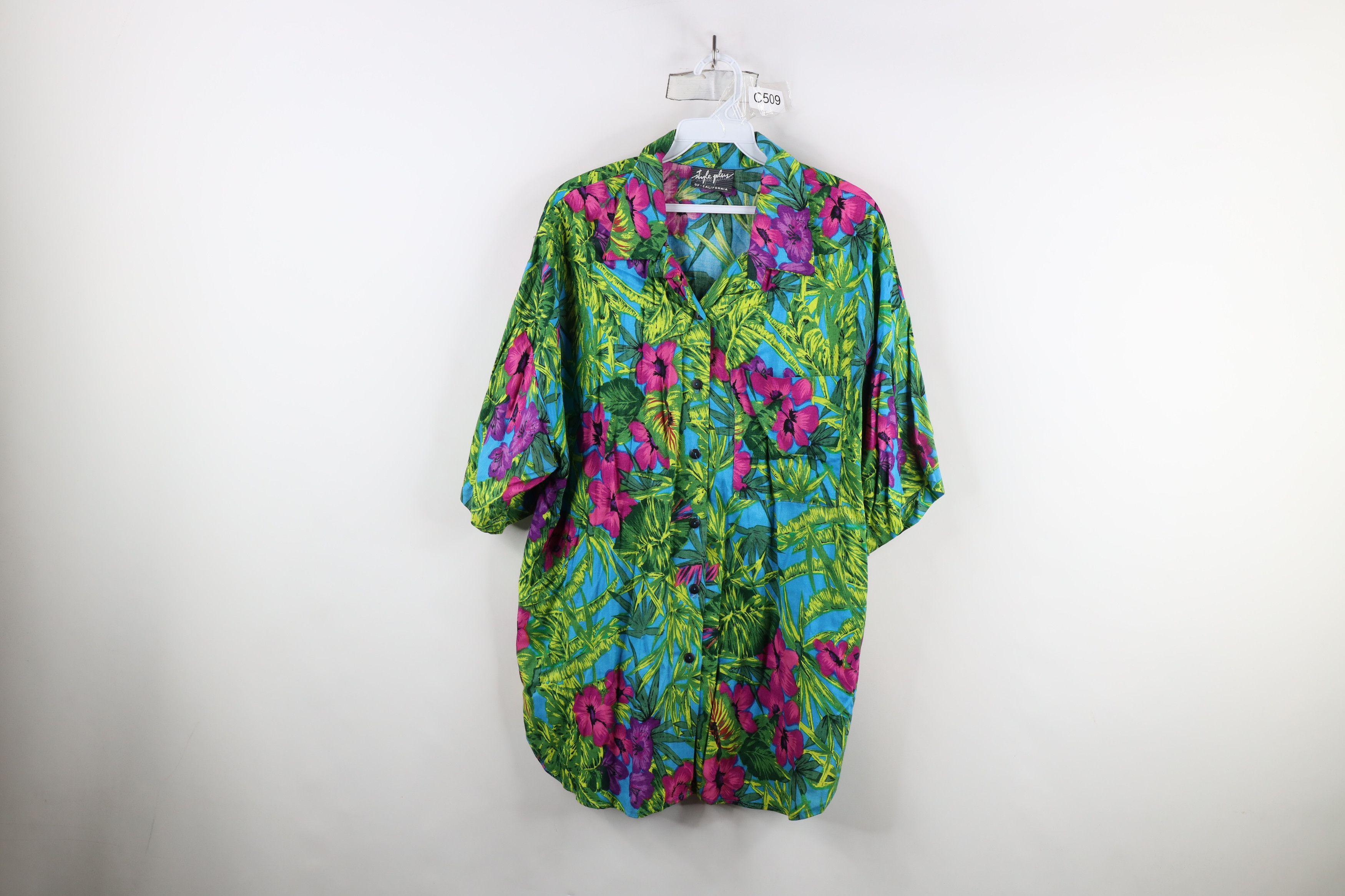 Vintage Vintage 90s Streetwear Luau Hawaiian Party Button Shirt Size XXL / US 16-18 / IT 52-54 - 1 Thumbnail