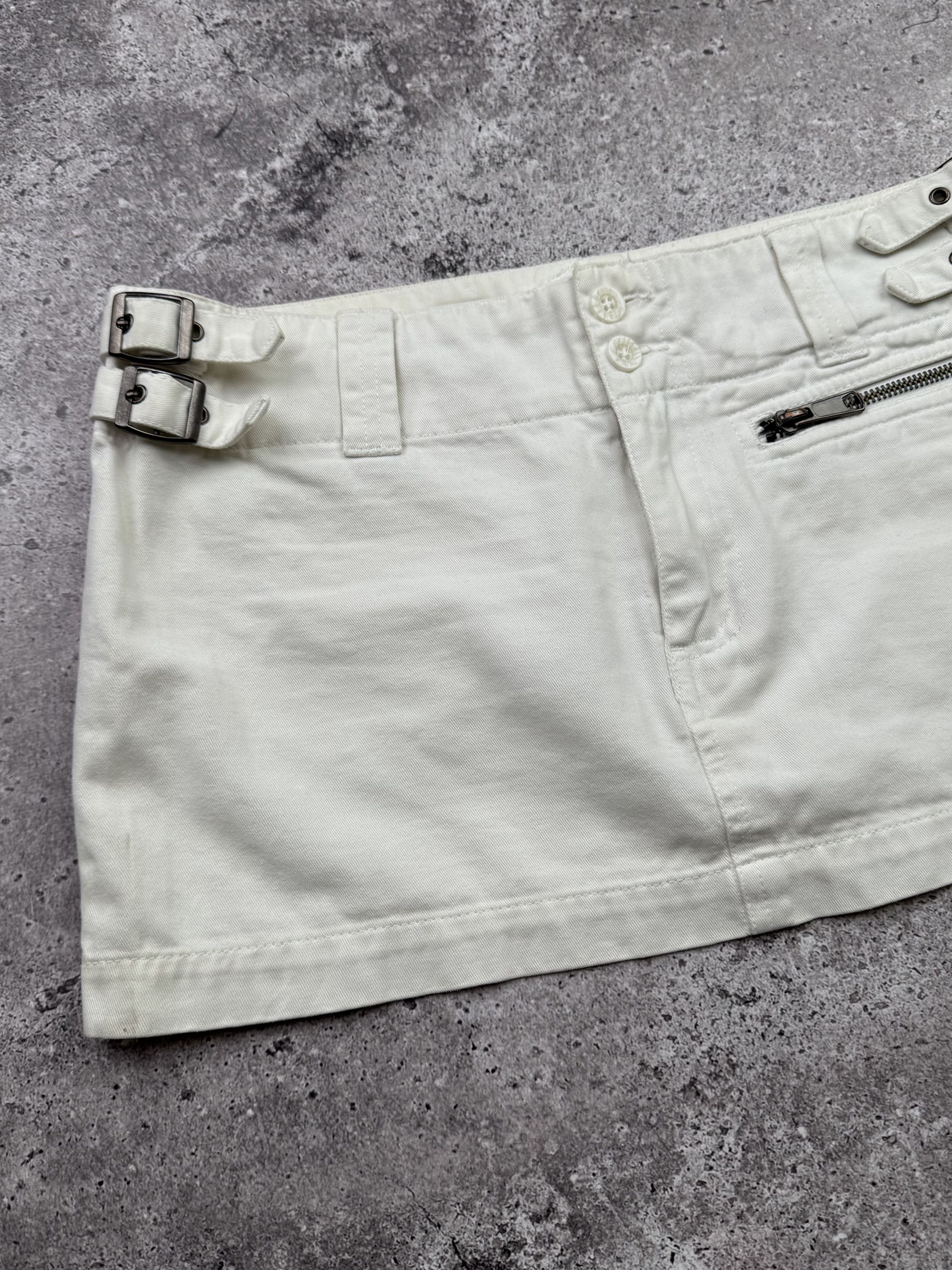 Vintage Vintage Mini Skirt With Straps C284(V591)(E8) Size 27" / US 4 / IT 40 - 2 Thumbnail