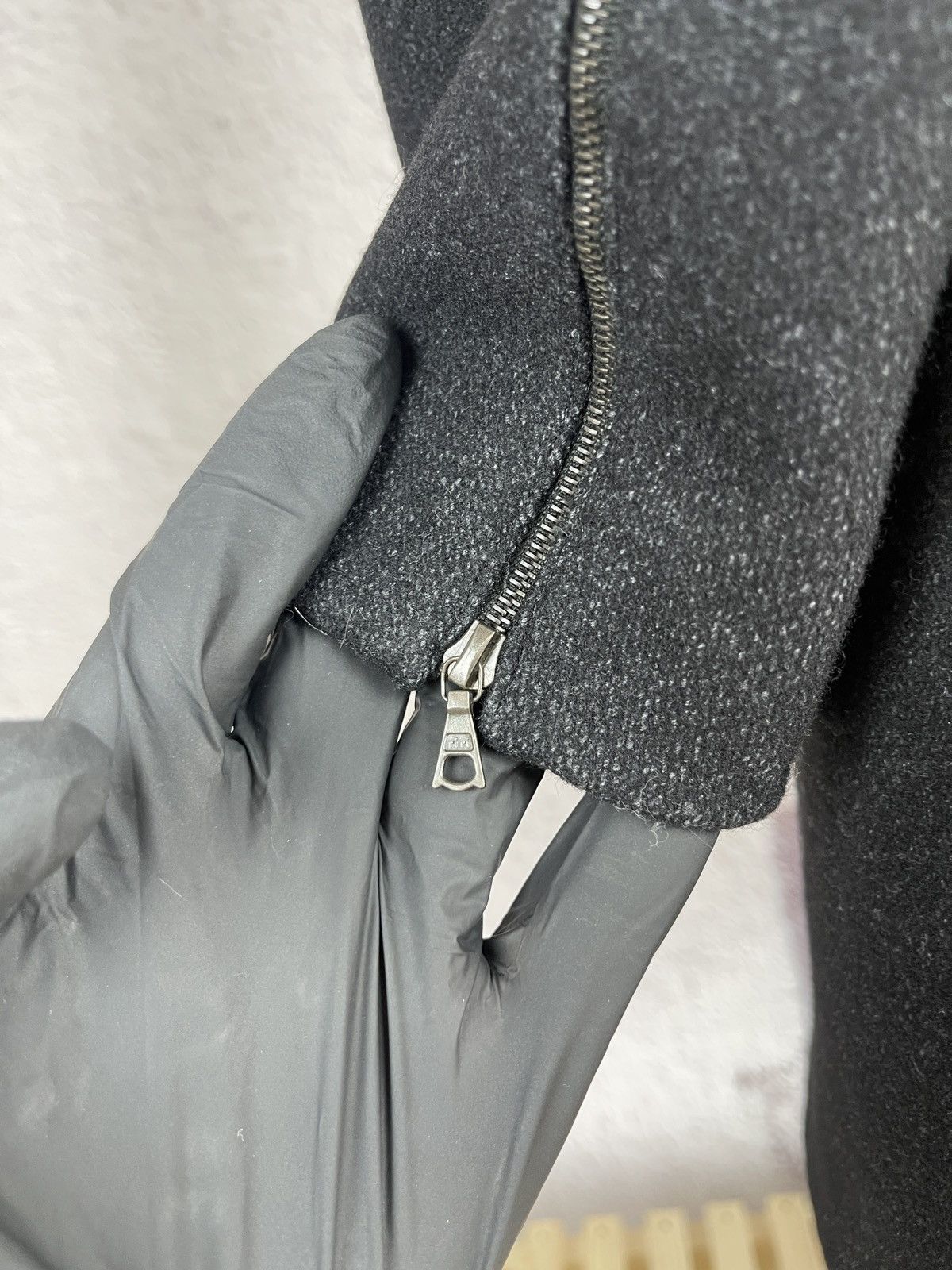 GF Ferre Gianfranco Ferre full zip grey wool suit coat GFF Size US M / EU 48-50 / 2 - 14 Thumbnail