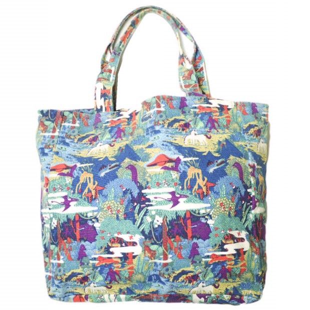Other Lacoste LIVE Animal Print Cotton Tote Bag Cotton Tote Bag