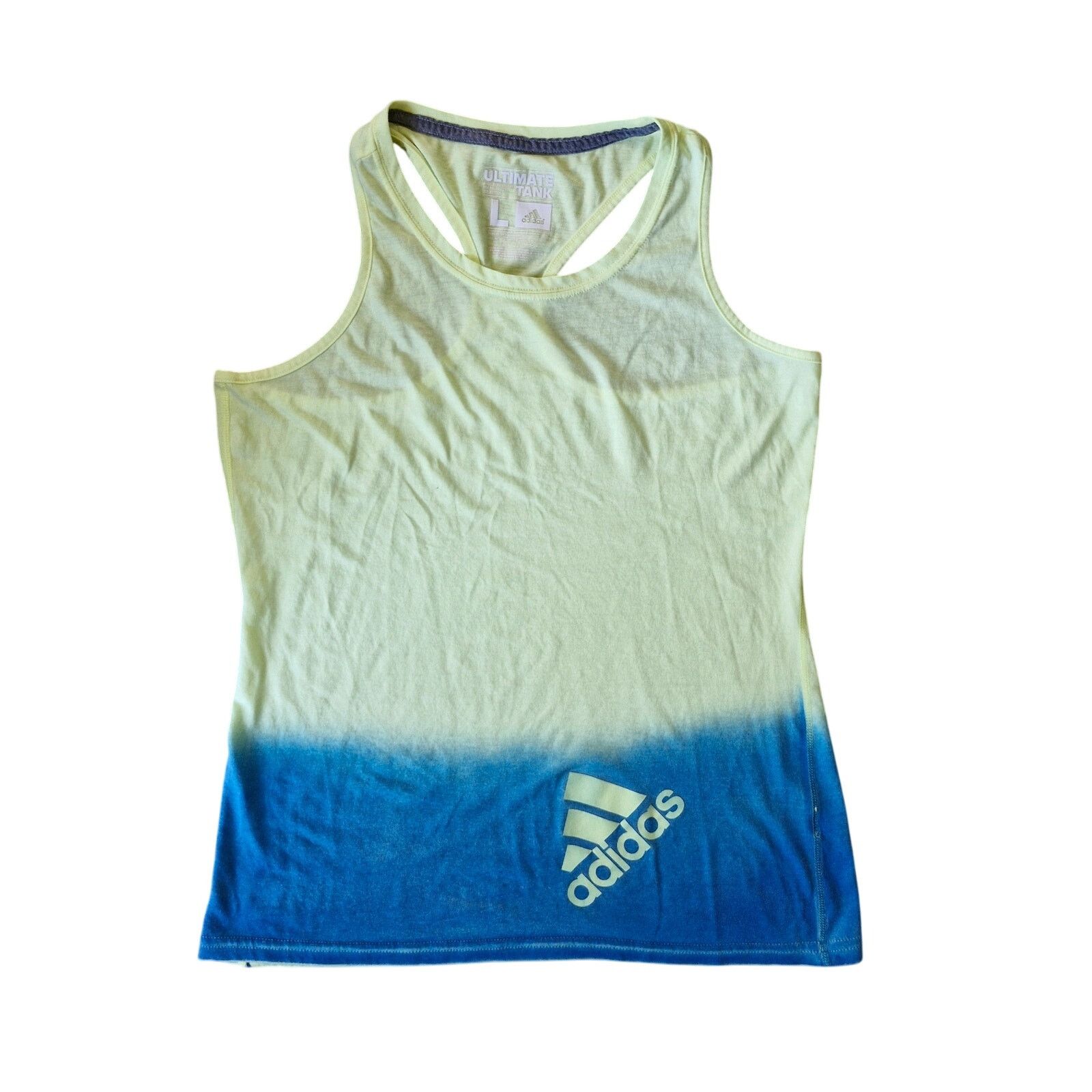 Adidas Adidas Ultimate Tank Top Womens L Yellow Racerback Climalite Size L / US 10 / IT 46 - 1 Thumbnail