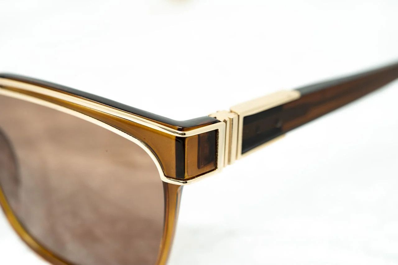 Yohji Yamamoto Yohji Yamamoto Sunglasses Rectangular Brown and Bronze Size ONE SIZE - 8 Thumbnail