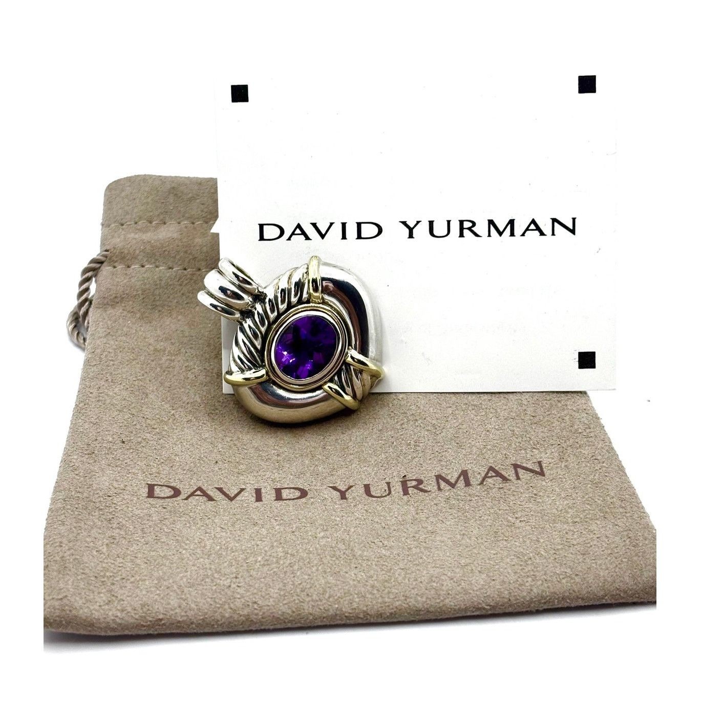 David Yurman DAVID YURMAN Renaissance Amethyst Enhancer Clip-On Pendant Size ONE SIZE - 2 Thumbnail